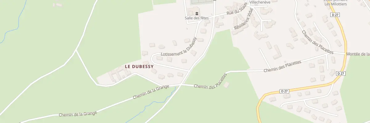 Plan du 5357 Lot le Dubessy à Villechenève