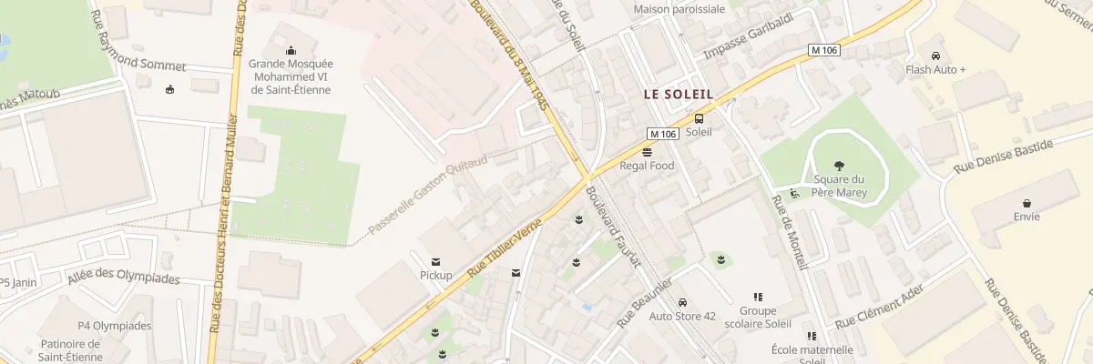 Plan du 87 Rue Louis Soulié à Saint-Étienne