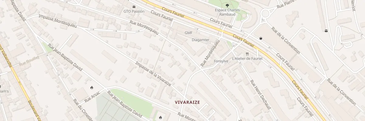 Plan du 36 Rue Montesquieu à Saint-Étienne