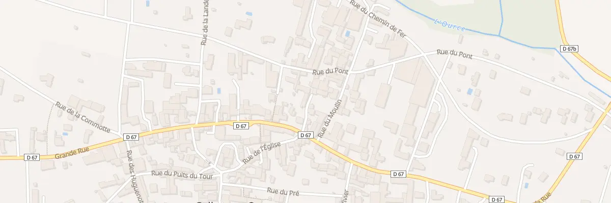 Plan du 44 Gr Grande Rue à Celles-sur-Ource