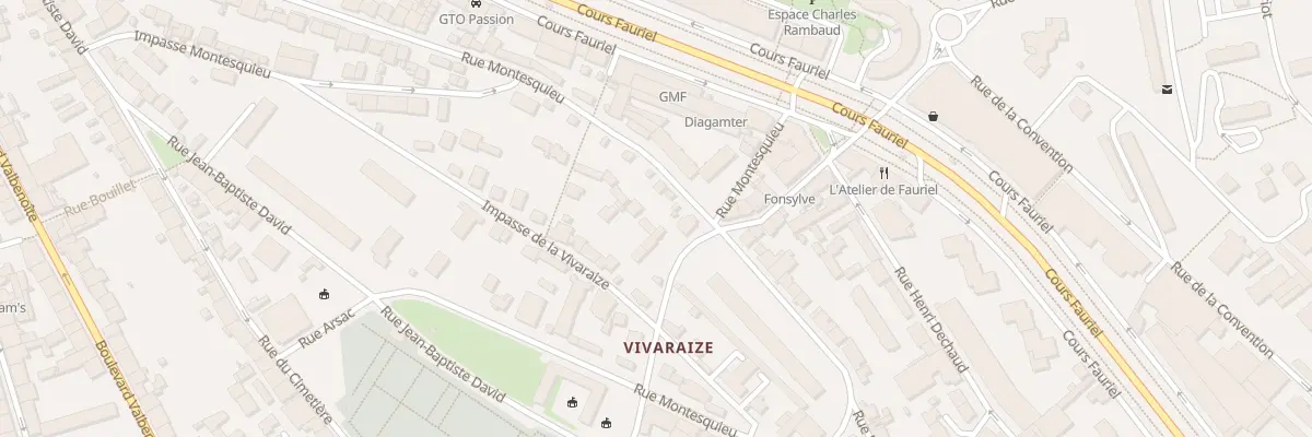 Plan du 38 Rue Montesquieu à Saint-Étienne