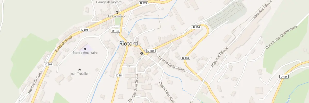 Plan du 2 Mte de la Calade à Riotord