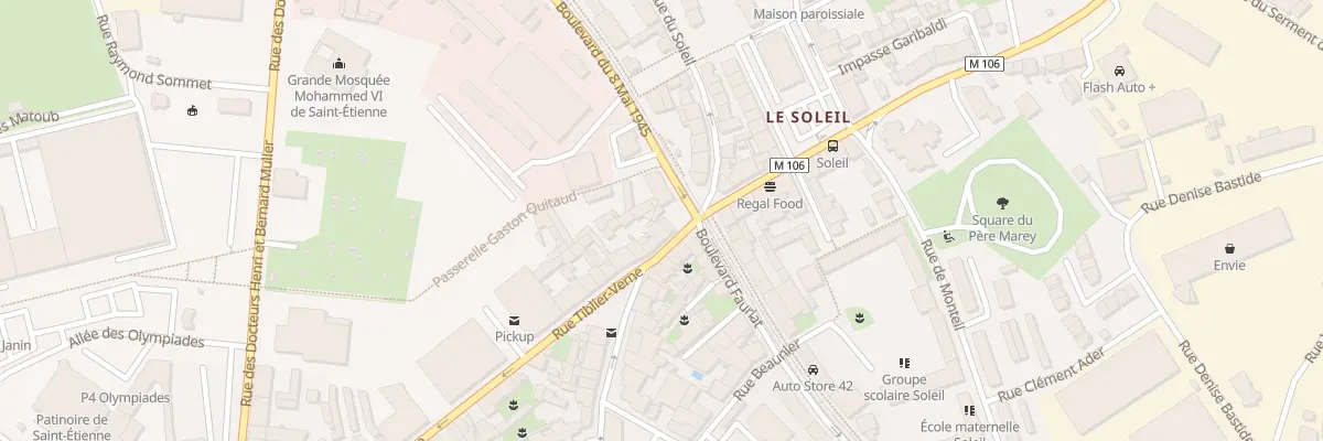 Plan du 89 Rue Louis Soulié à Saint-Étienne