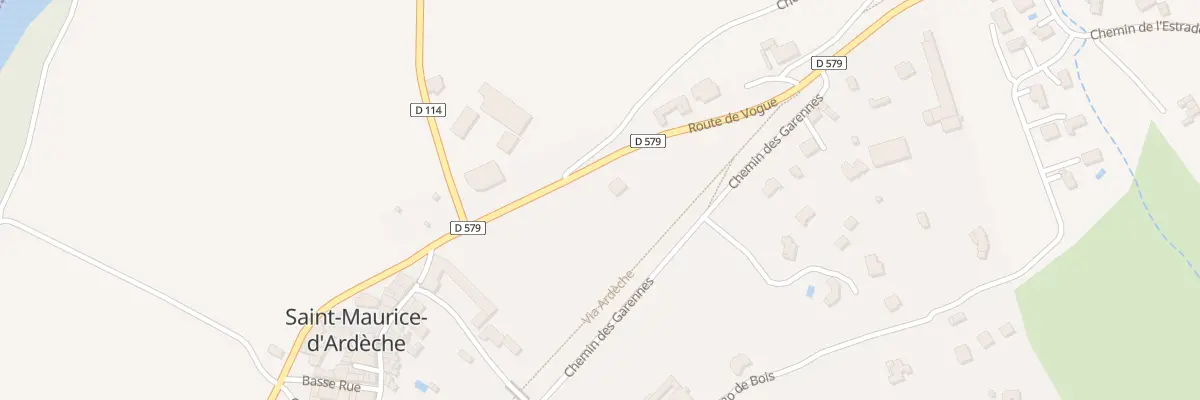 Plan du 120 Rte de Vogue à Saint-Maurice-d’Ardèche