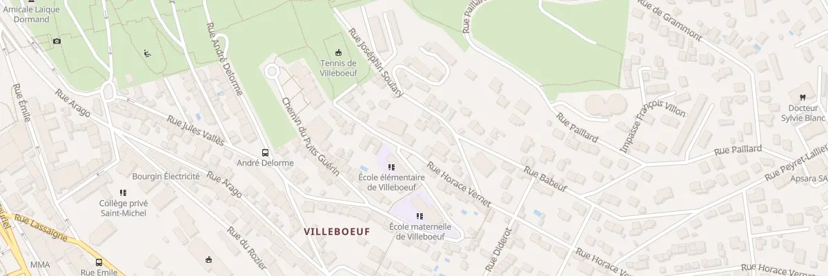Plan du 13 Rue Horace Vernet à Saint-Étienne