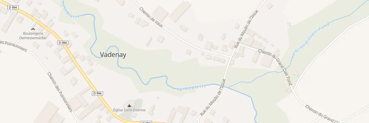 Plan du 7 Che de Vaux à Vadenay