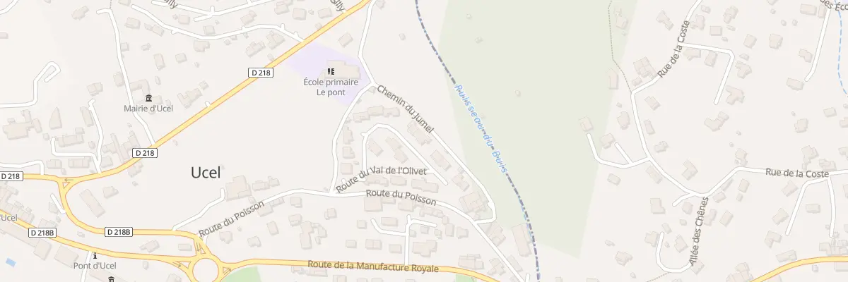 Plan du 14 Che du Jumel à Ucel