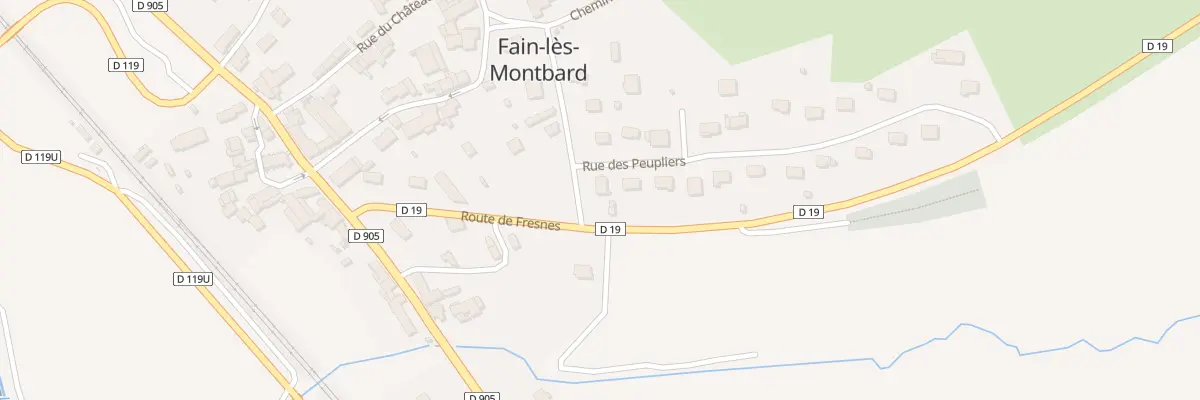 Plan du 1 Rue des Peupliers à Fain-lès-Montbard