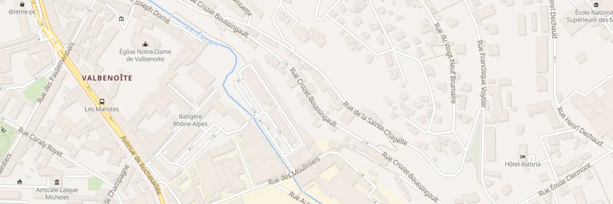 Plan du 64B Rue Crozet Boussingault à Saint-Étienne