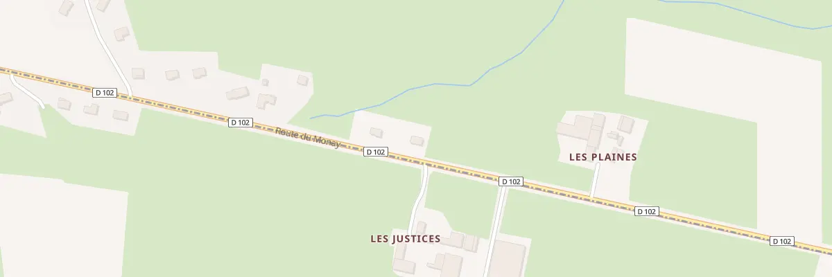 Plan du 284 Les Plaines aux Bizots