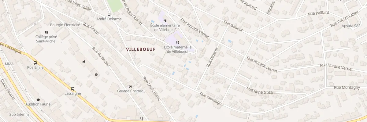 Plan du 14B Rue Horace Vernet à Saint-Étienne