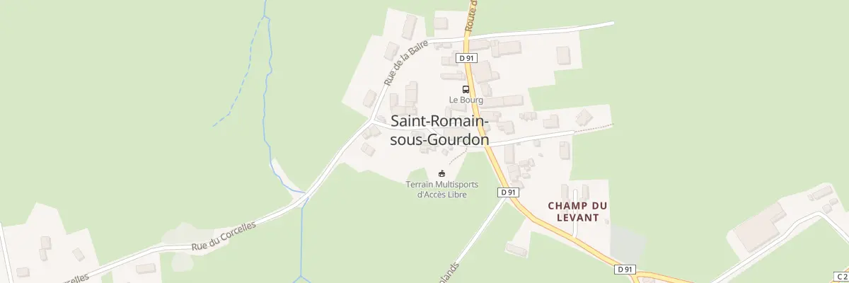 Plan du 5020 Le Bourg à Saint-Romain-sous-Gourdon