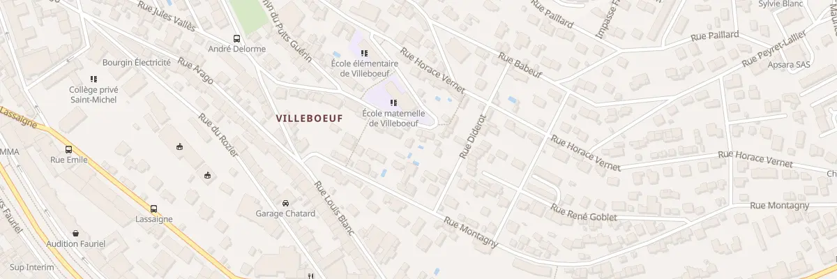 Plan du 16 Rue Horace Vernet à Saint-Étienne