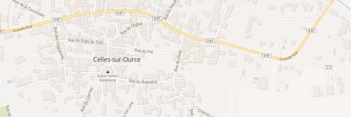 Plan du 6 Rue du Vivier à Celles-sur-Ource