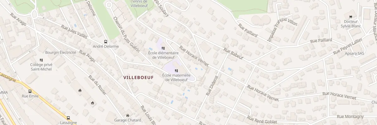 Plan du 22 Rue Horace Vernet à Saint-Étienne