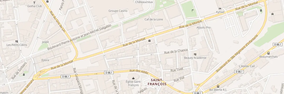 Plan du 42 Rue de la Montat à Saint-Étienne