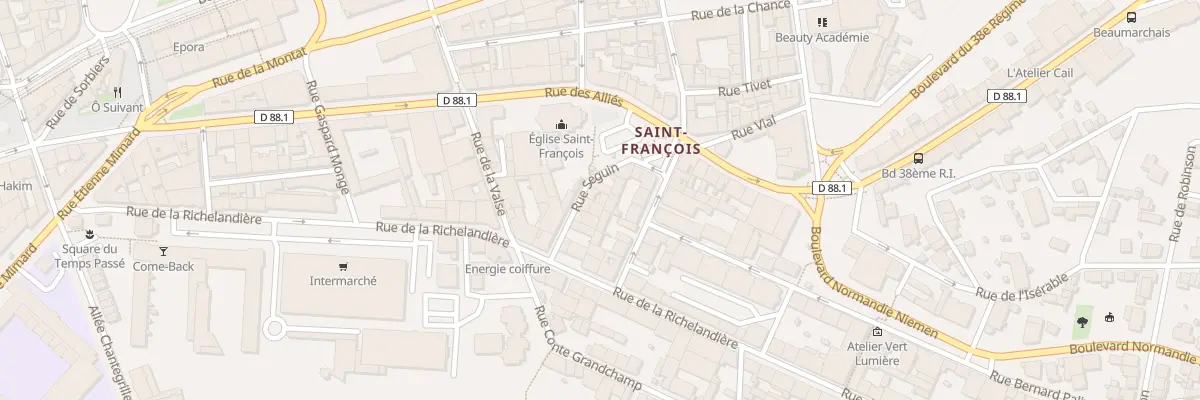 Plan du 8 Rue Seguin à Saint-Étienne