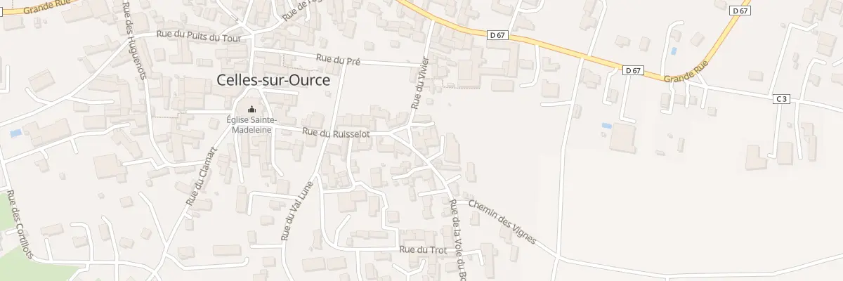 Plan du 15 Rue du Vivier à Celles-sur-Ource