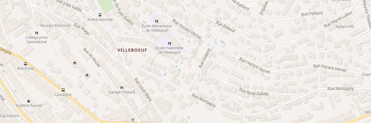 Plan du 18 Rue Horace Vernet à Saint-Étienne