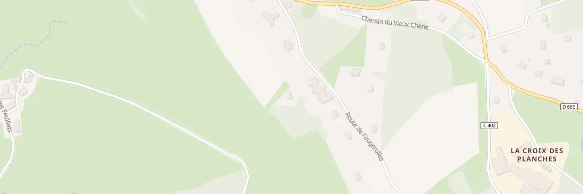 Plan du 214 Rte des Fougerolles à Saint-Clément-de-Vers