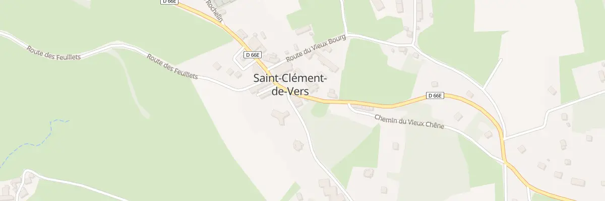 Plan du 21 Rte des Fougerolles à Saint-Clément-de-Vers
