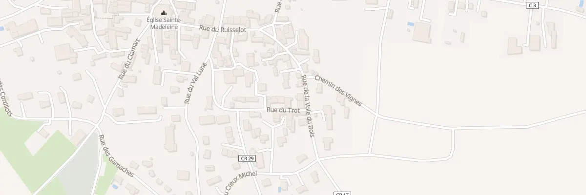 Plan du 14 Rue de la Voie du Bois à Celles-sur-Ource