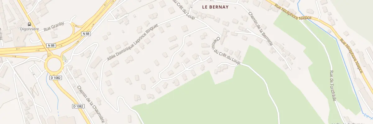 Plan du 17 All de la Louve à Saint-Étienne
