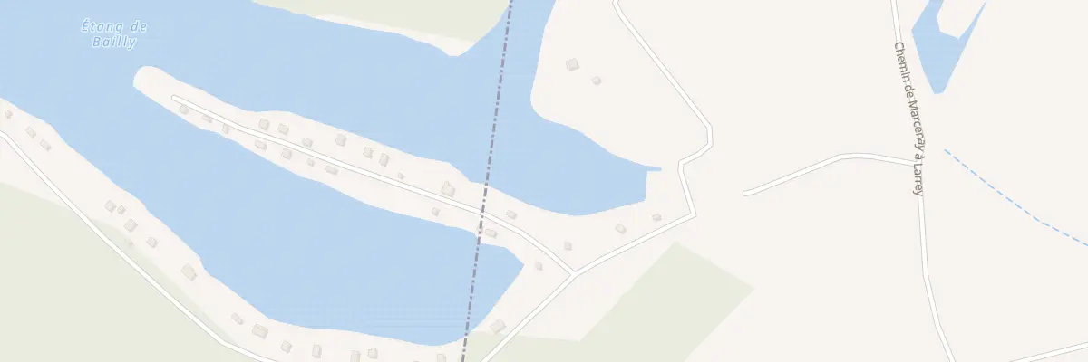 Plan du 58 Etang de Bailly à Larrey