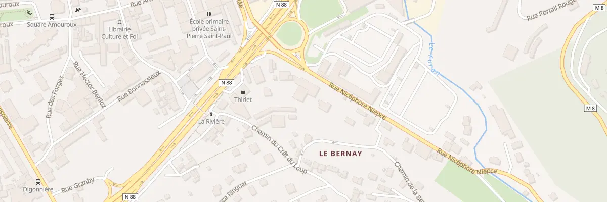Plan du 2B Rue Nicéphore Niepce à Saint-Étienne