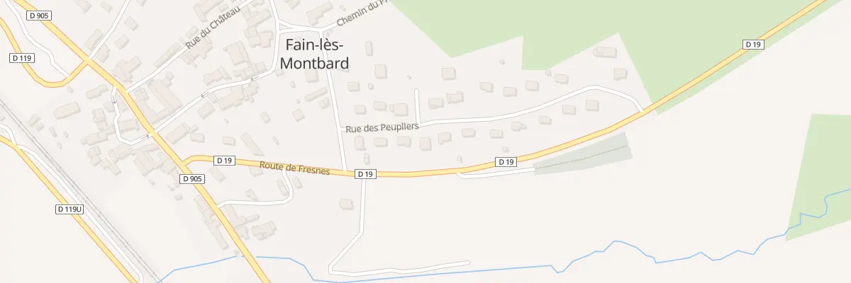 Plan du 7 Rue des Peupliers à Fain-lès-Montbard