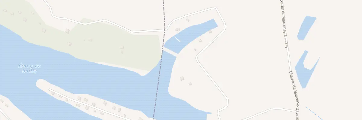 Plan du 46 Etang de Bailly à Larrey