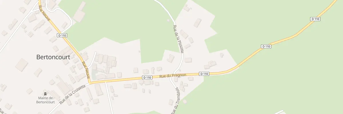 Plan du 5025 Le Village à Bertoncourt
