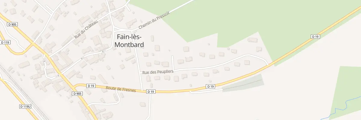 Plan du 8 Rue des Peupliers à Fain-lès-Montbard
