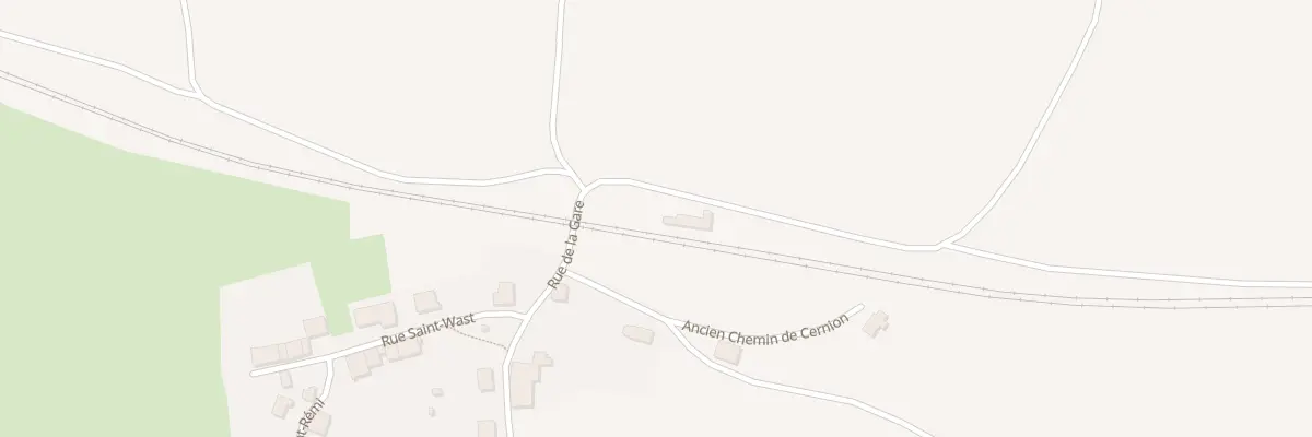 Plan du 8 Rue de la Gare à Logny-Bogny