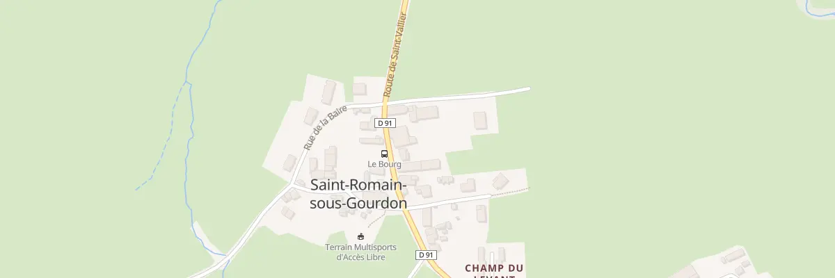 Plan du 5006 Le Bourg à Saint-Romain-sous-Gourdon
