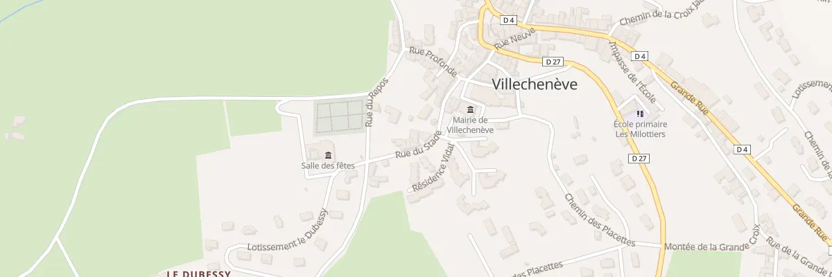 Plan du 5192 Le Bourg à Villechenève