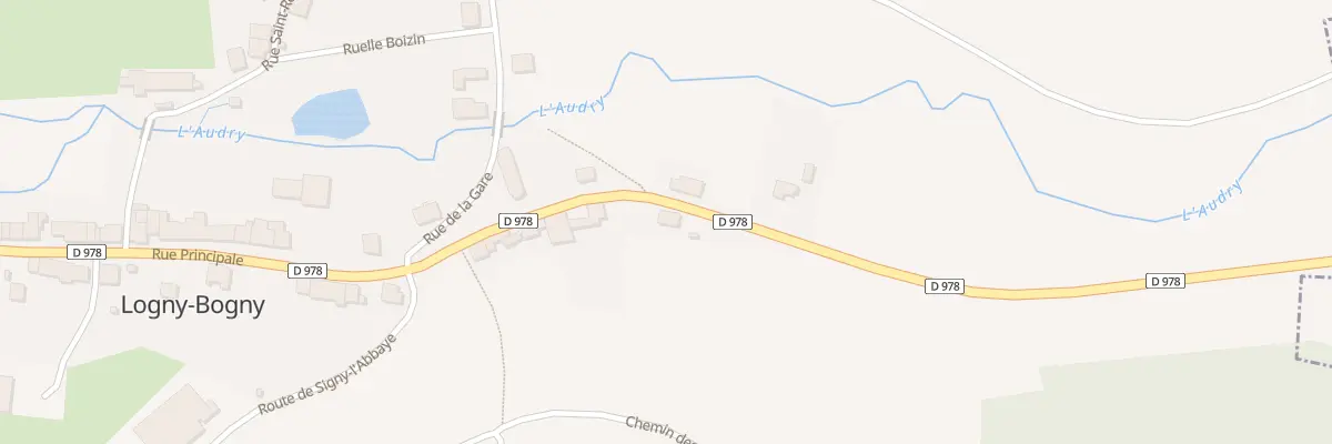 Plan du 1 Rue Principale à Logny-Bogny