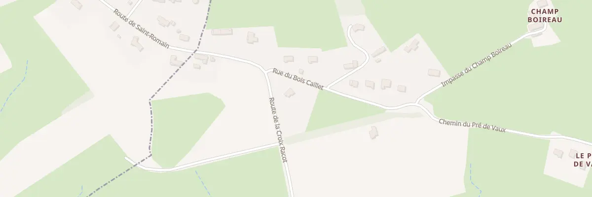 Plan du 8 Rue du Bois Caillet à Saint-Romain-sous-Gourdon