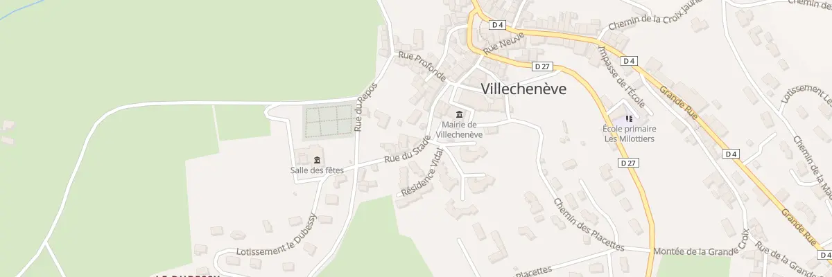 Plan du 5191 Rue du Stade à Villechenève