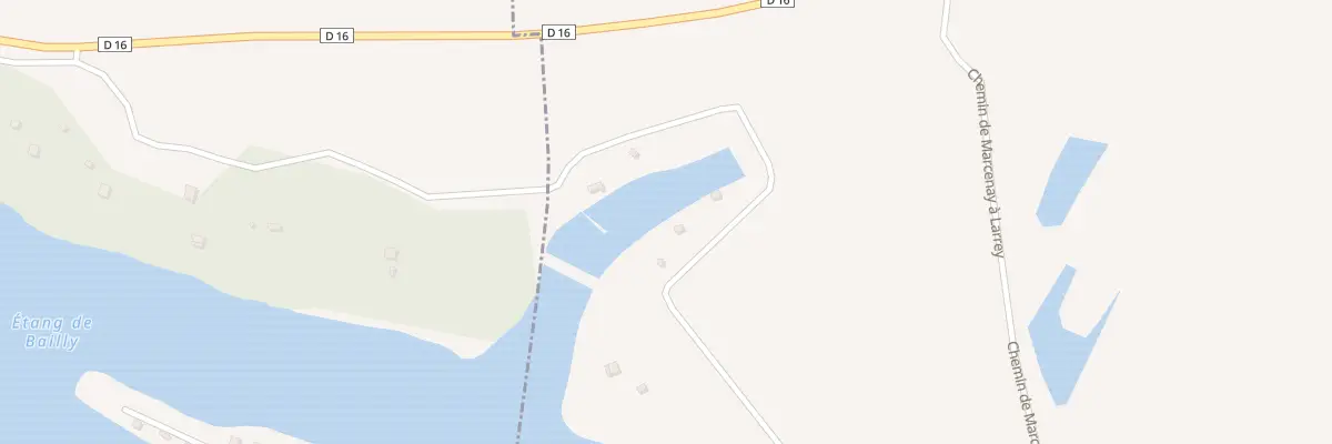 Plan du 43 Etang de Bailly à Larrey