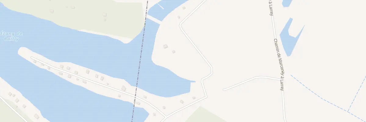 Plan du 52 Etang de Bailly à Larrey