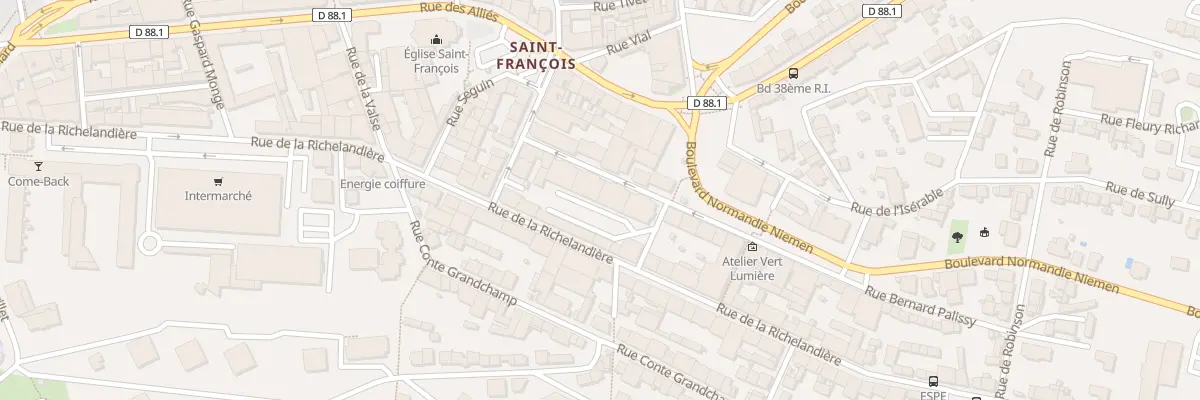 Plan du 6 Rue Bernard Palissy à Saint-Étienne
