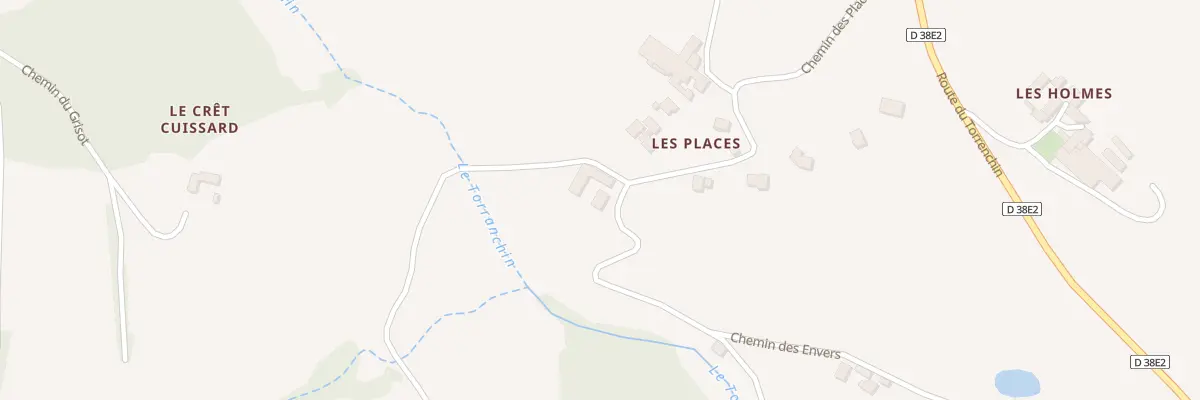 Plan du 5075 Les Places à Affoux