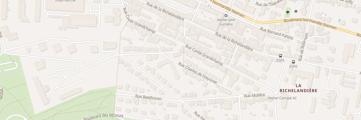 Plan du 5 Rue Paul Petit à Saint-Étienne