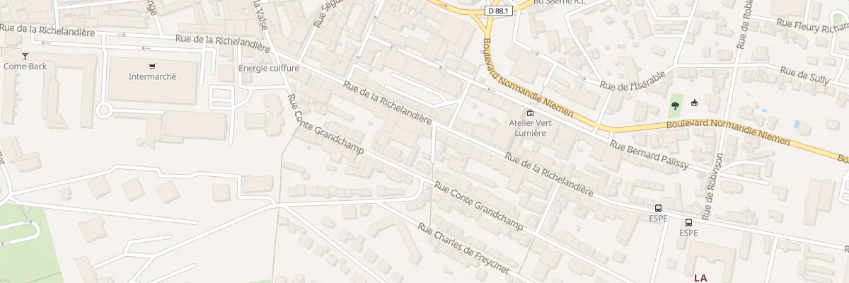 Plan du 46 Rue Richelandiere à Saint-Étienne