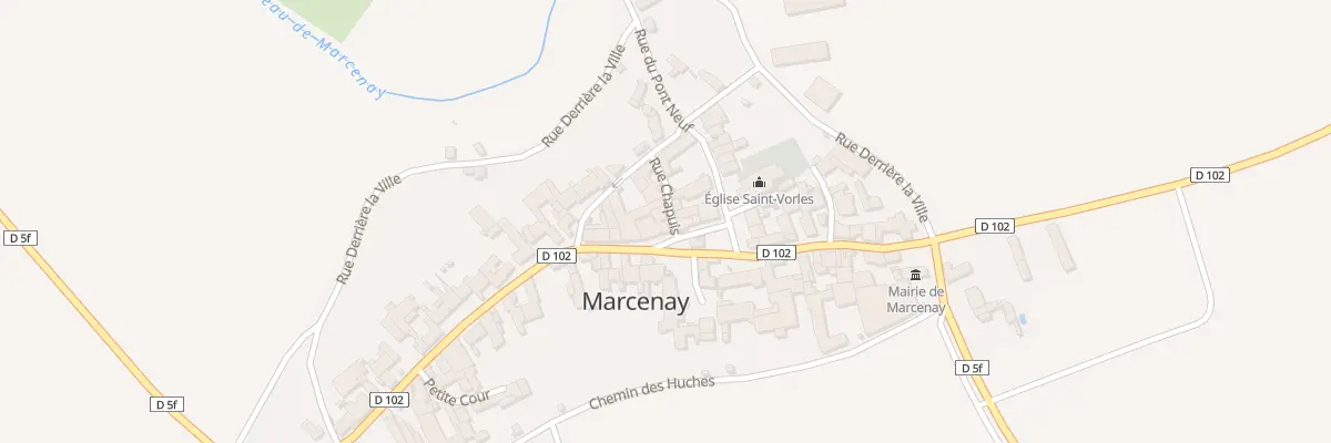 Plan du 1 Grande Rue à Marcenay