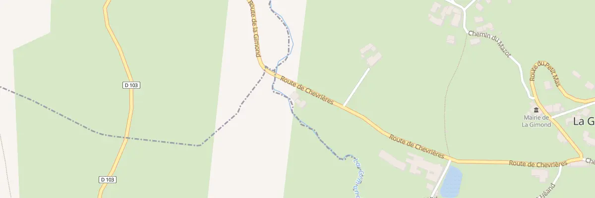 Plan du 469 Rte de Chevrieres à La Gimond