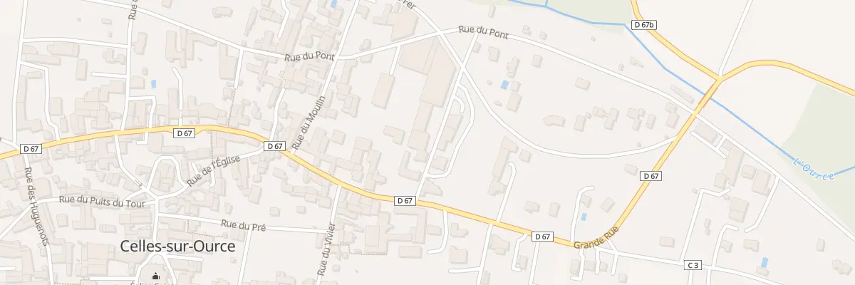 Plan du 20 Gr Grande Rue à Celles-sur-Ource