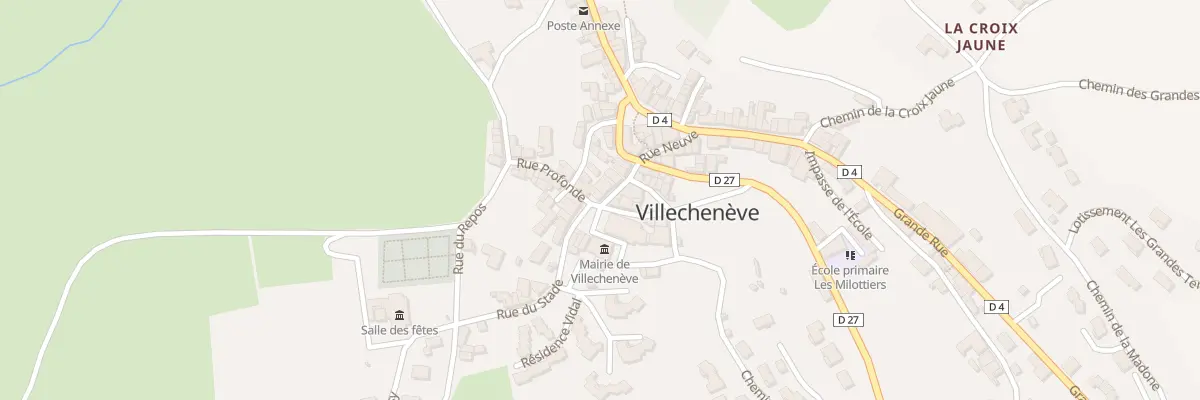 Plan du 5155 Le Bourg à Villechenève