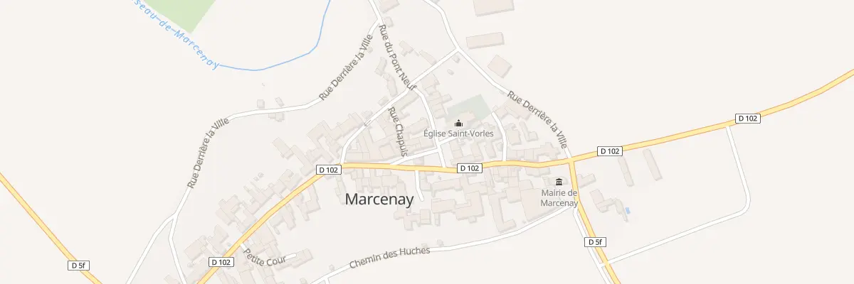 Plan du 7 Grande Rue à Marcenay